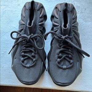 Black Adidas Yeezy 450 Lace Up Sneakers